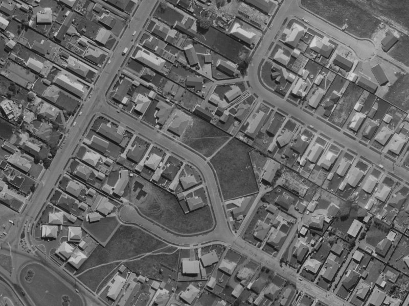 60A Bainton Street from the air, 1970-1974