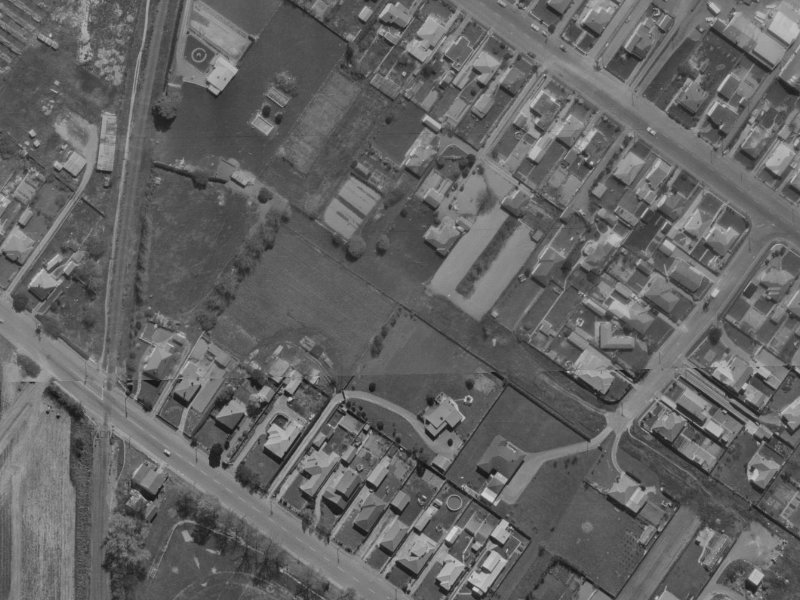 Sawtell Place from the air, 1970-1974