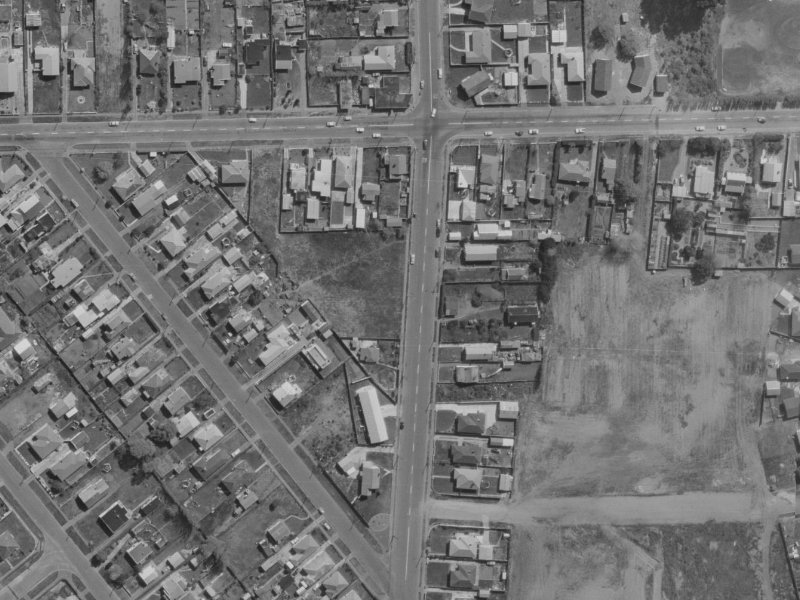 353A Bower Avenue from the air, 1970-1974