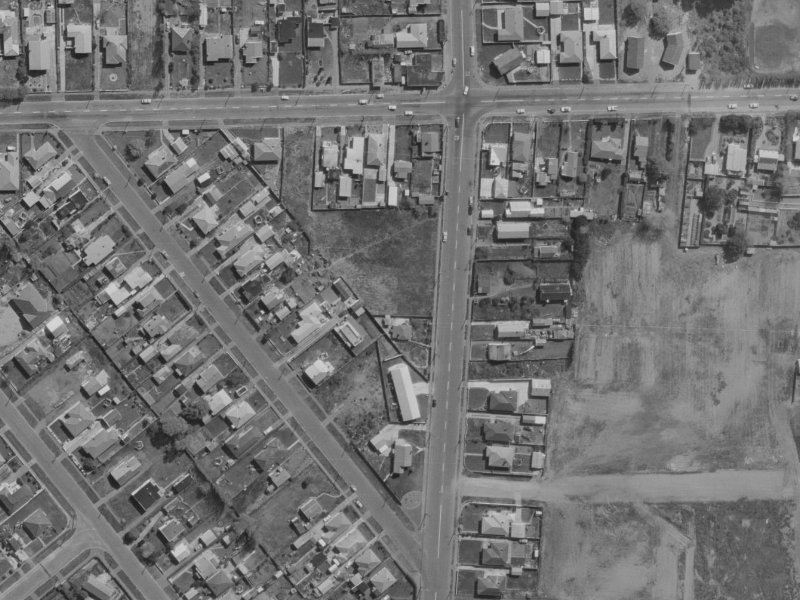 351 Bower Avenue from the air, 1970-1974