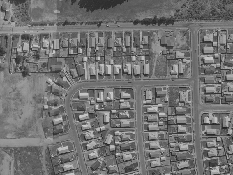 11 Pegasus Avenue from the air, 1970-1974