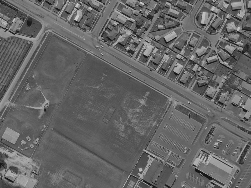345-347 Harewood Road from the air, 1970-1974