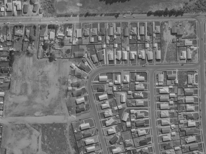 21 Pegasus Avenue from the air, 1970-1974