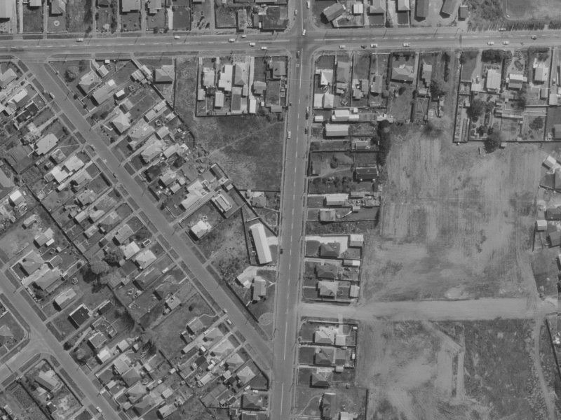 349A Bower Avenue from the air, 1970-1974