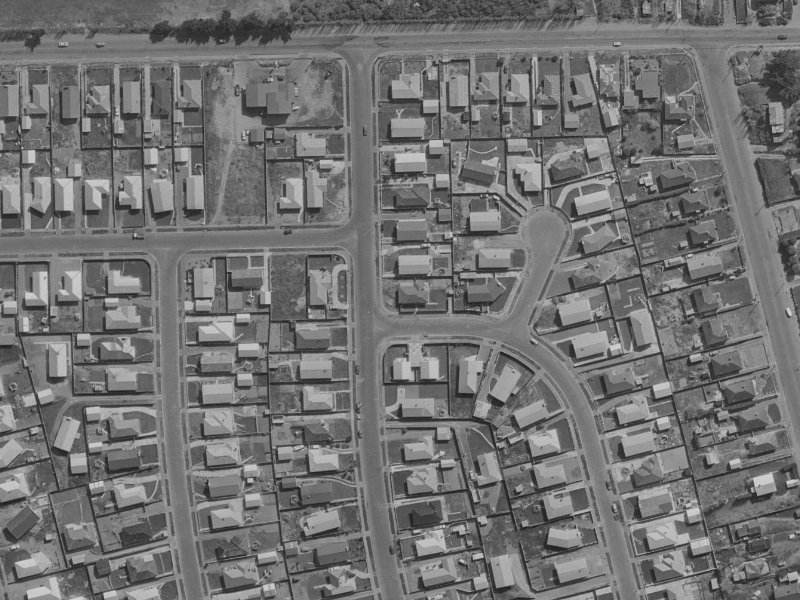 124 Effingham Street from the air, 1970-1974