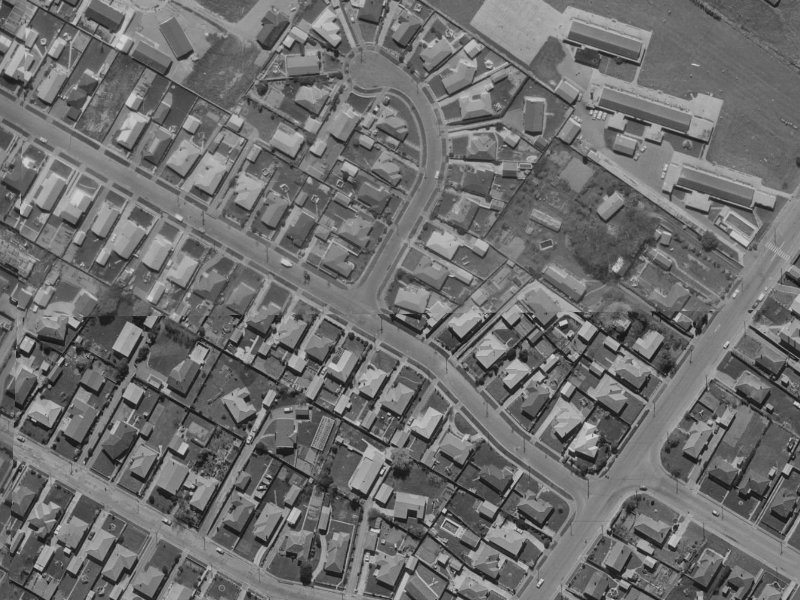 2 Blossomdale Place from the air, 1970-1974