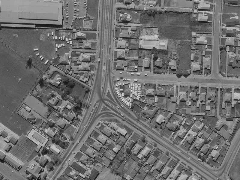 162 Main North Road from the air, 1970-1974