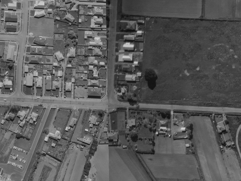 2 Grimseys Road from the air, 1970-1974