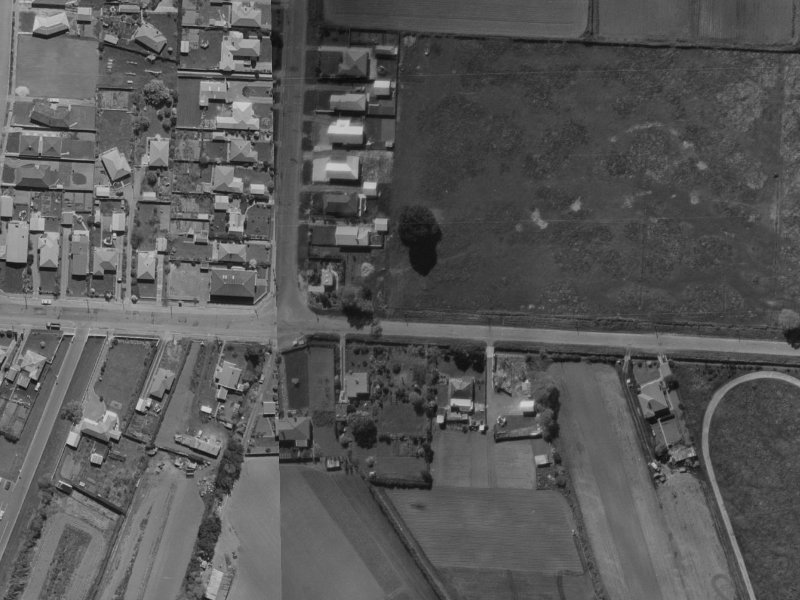 123 Winters Road from the air, 1970-1974