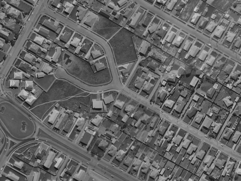43 Bainton Street from the air, 1970-1974