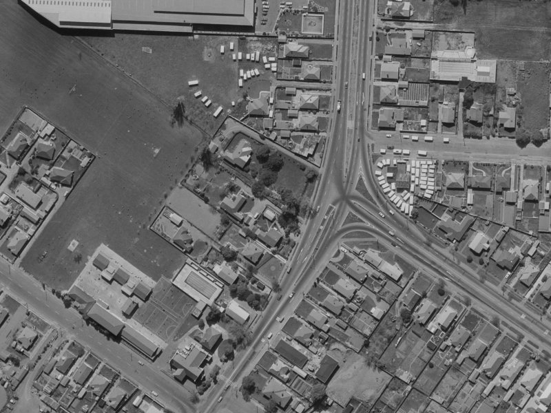147A Main North Road from the air, 1970-1974