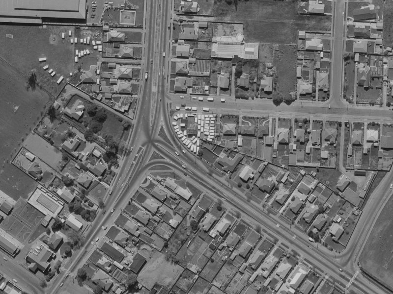 160 Main North Road from the air, 1970-1974