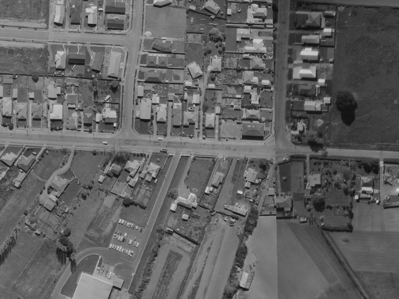96A Winters Road from the air, 1970-1974