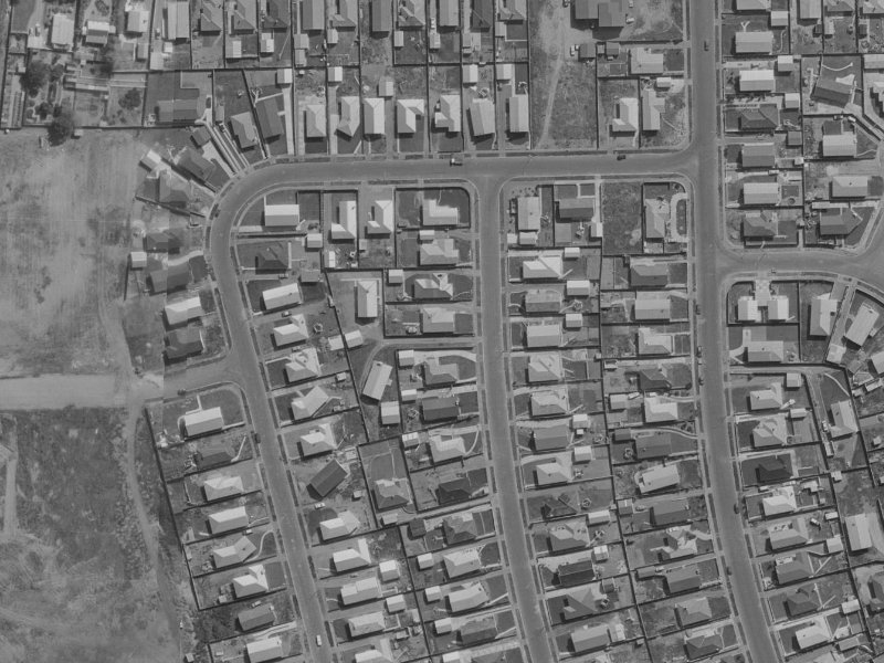 51 Royalist Avenue from the air, 1970-1974