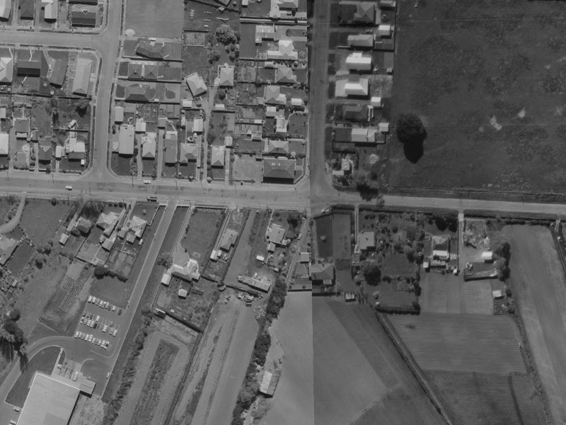 116 Winters Road from the air, 1970-1974