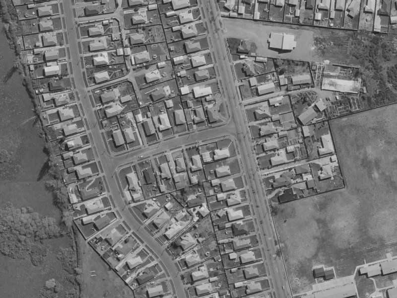 Burwood Road from the air, 1970-1974