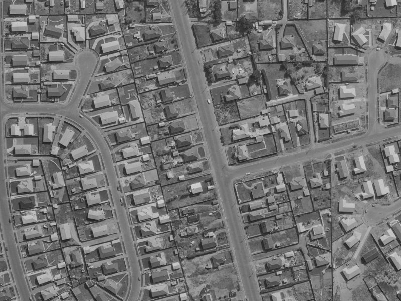 32 Britannia Street from the air, 1970-1974
