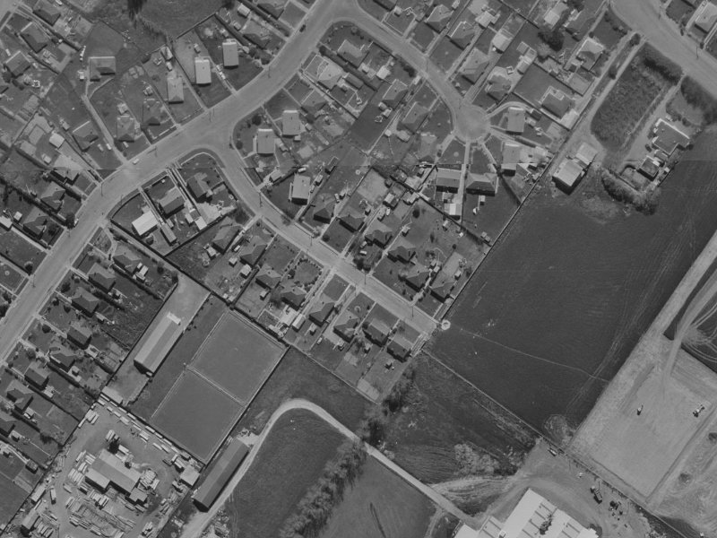 9 Boyne Avenue from the air, 1970-1974