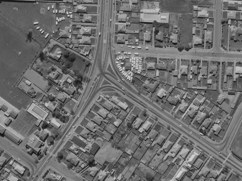 567 Cranford Street from the air, 1970-1974
