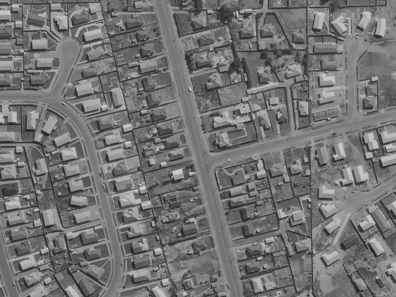 Britannia Street from the air, 1970-1974
