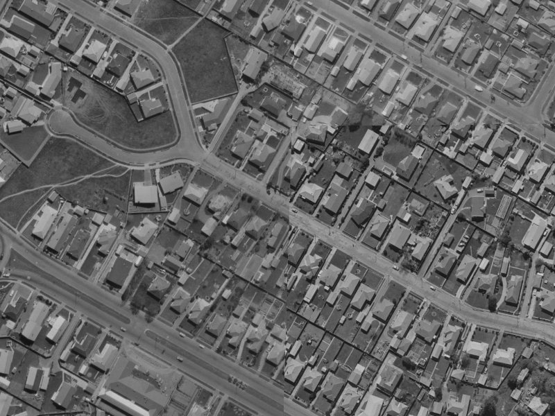 31A Bainton Street from the air, 1970-1974