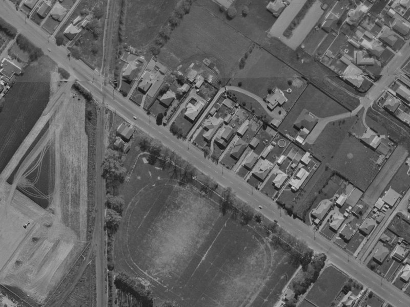 Sawyers Arms Road from the air, 1970-1974