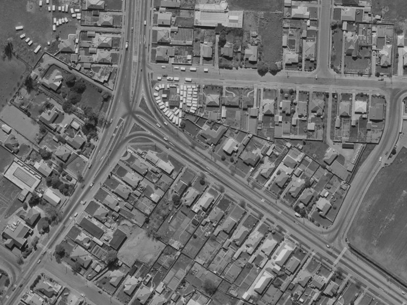 559A Cranford Street from the air, 1970-1974