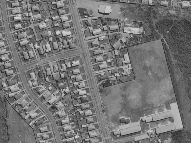 196 Burwood Road from the air, 1970-1974