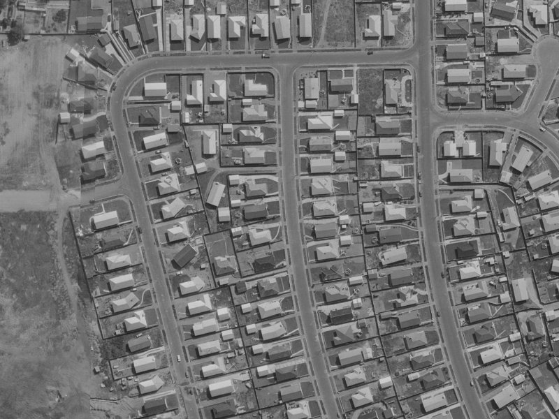 43 Royalist Avenue from the air, 1970-1974