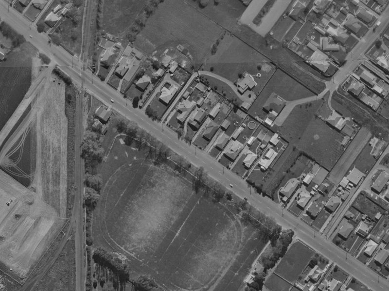 74 Sawyers Arms Road from the air, 1970-1974