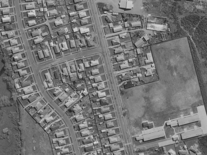 187 Burwood Road from the air, 1970-1974