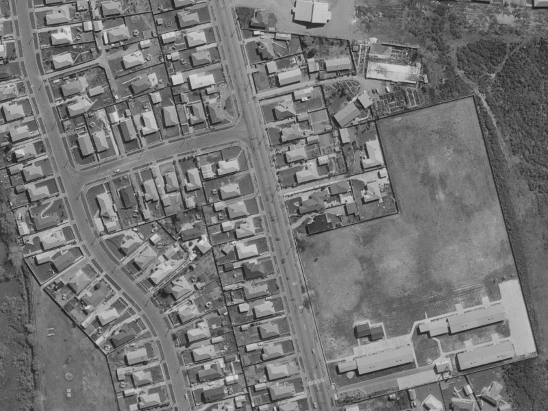 194 Burwood Road from the air, 1970-1974