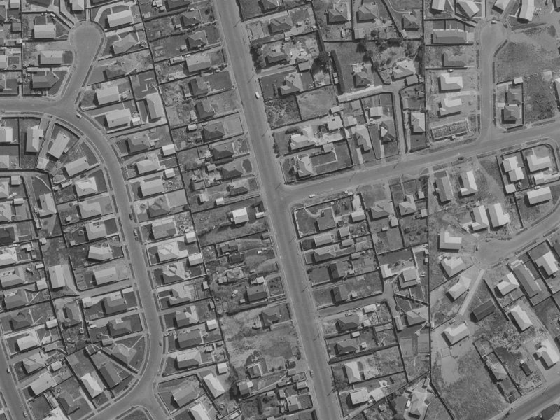 50 Britannia Street from the air, 1970-1974