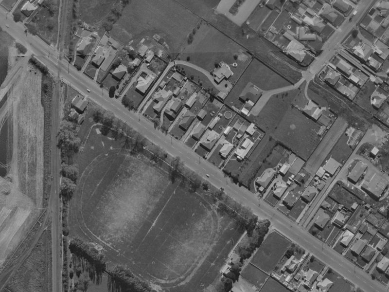 72 Sawyers Arms Road from the air, 1970-1974