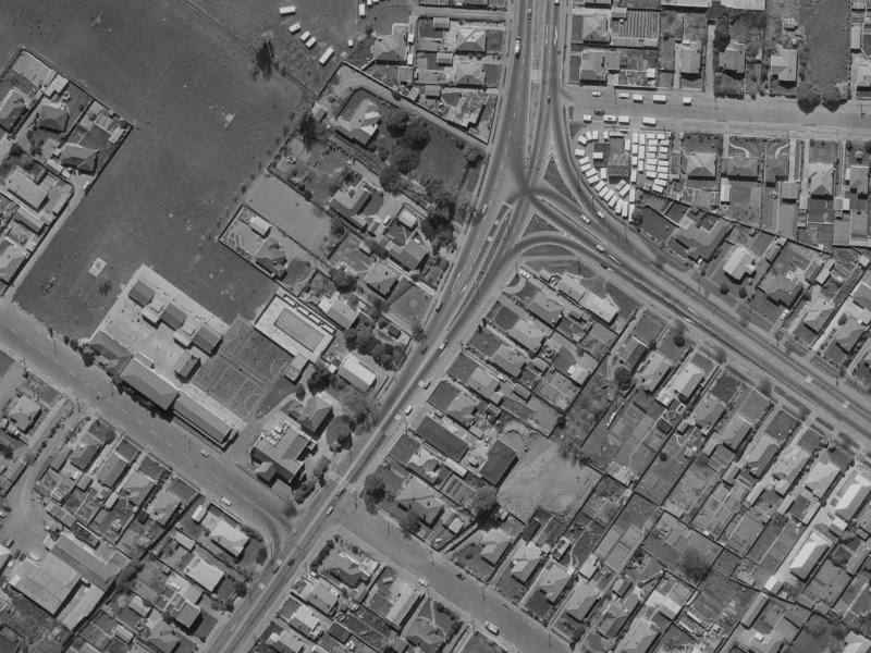 141 Main North Road from the air, 1970-1974