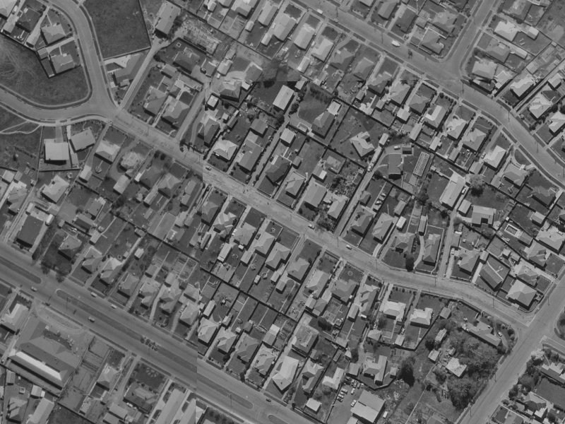 27 Bainton Street from the air, 1970-1974