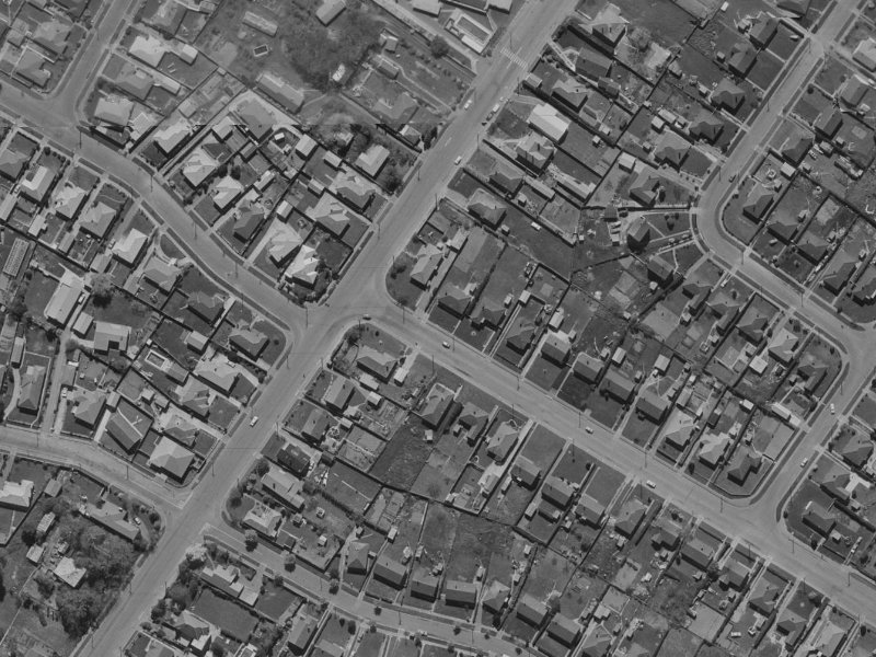 196 Langdons Road from the air, 1970-1974