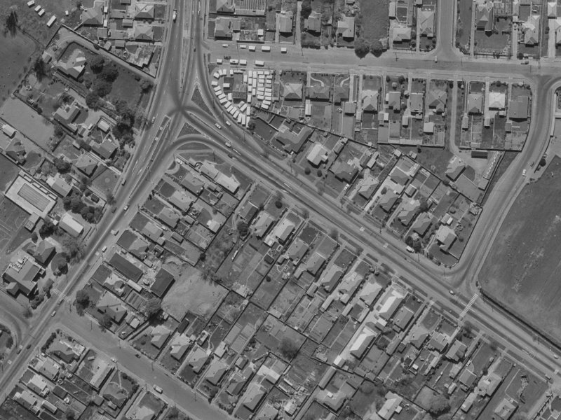 557 Cranford Street from the air, 1970-1974