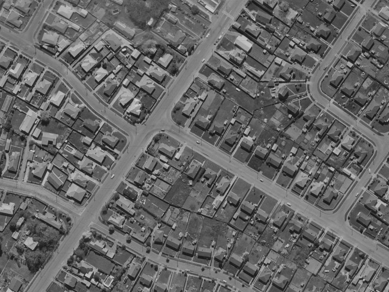 183A Langdons Road from the air, 1970-1974