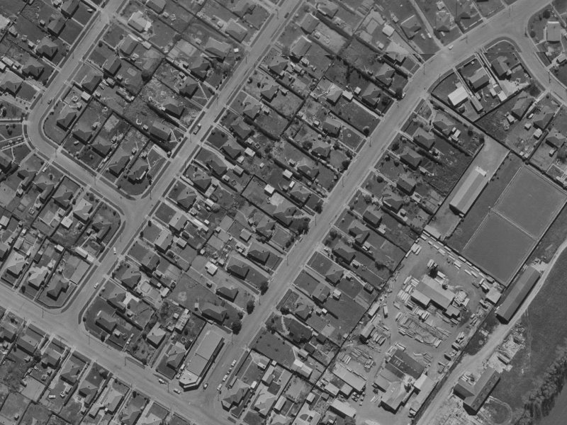 13 Morrison Avenue from the air, 1970-1974