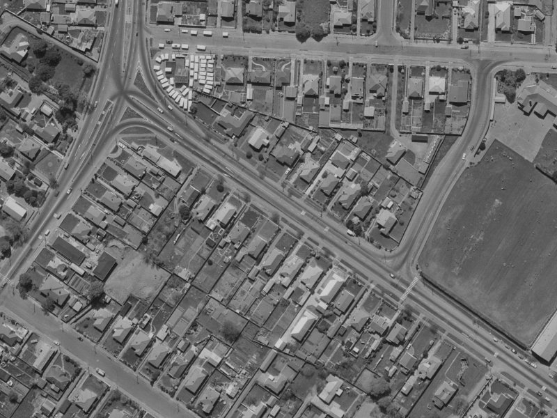 Cranford Street from the air, 1970-1974