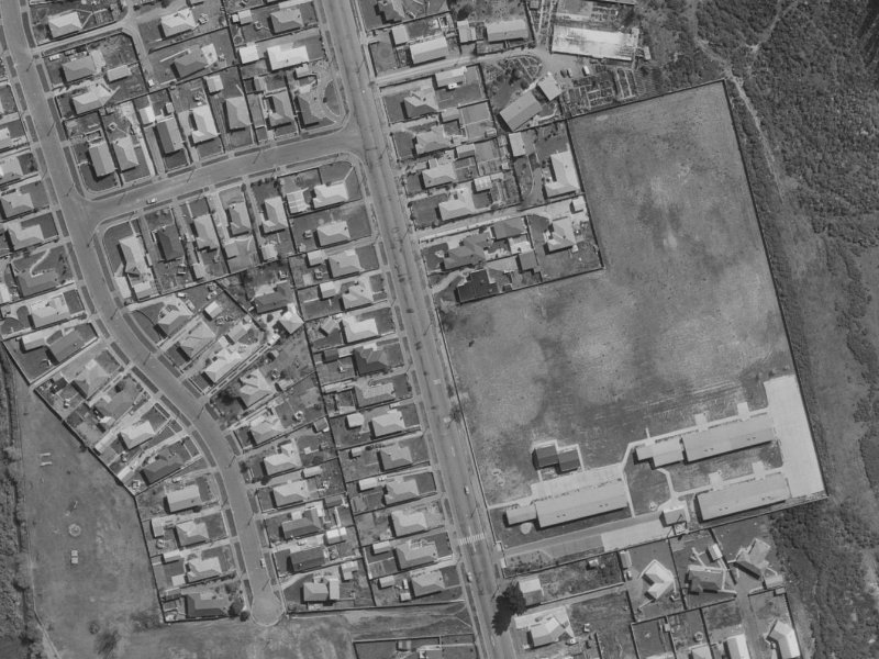 184–200 Burwood Road from the air, 1970-1974