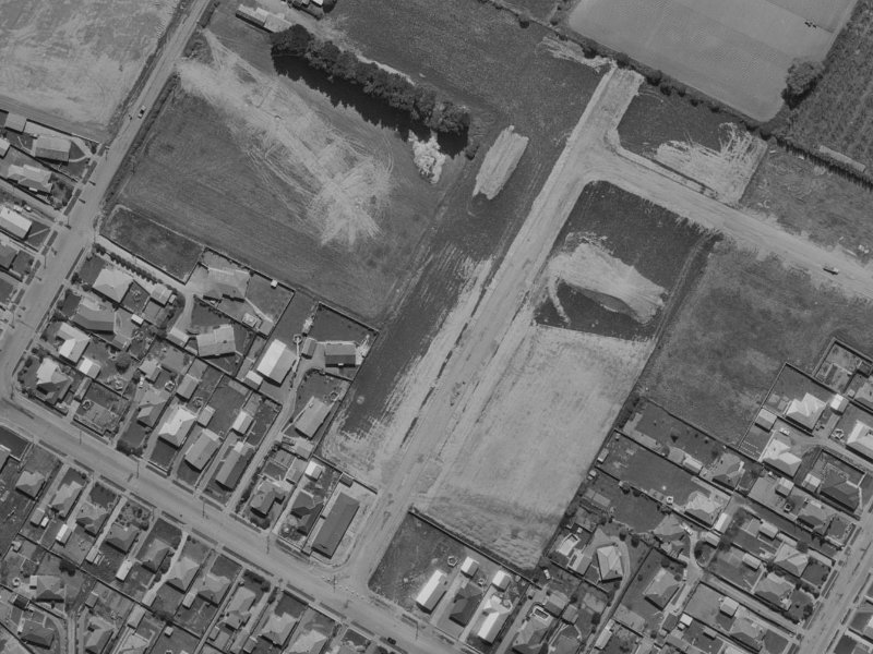 Melville Street from the air, 1970-1974
