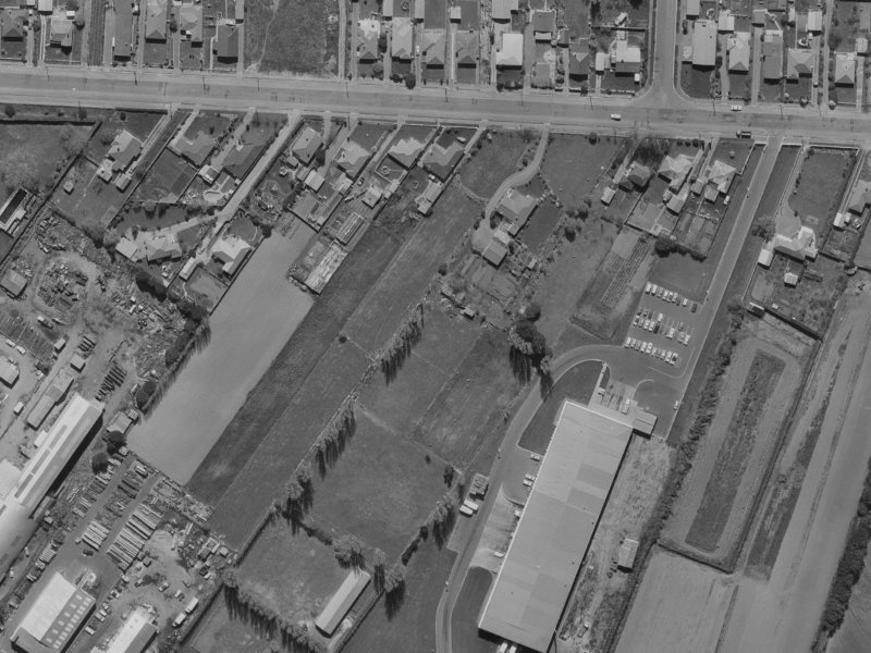 31 Wiremu Street from the air, 1970-1974