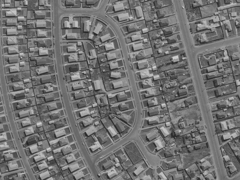 Monowai Crescent from the air, 1970-1974