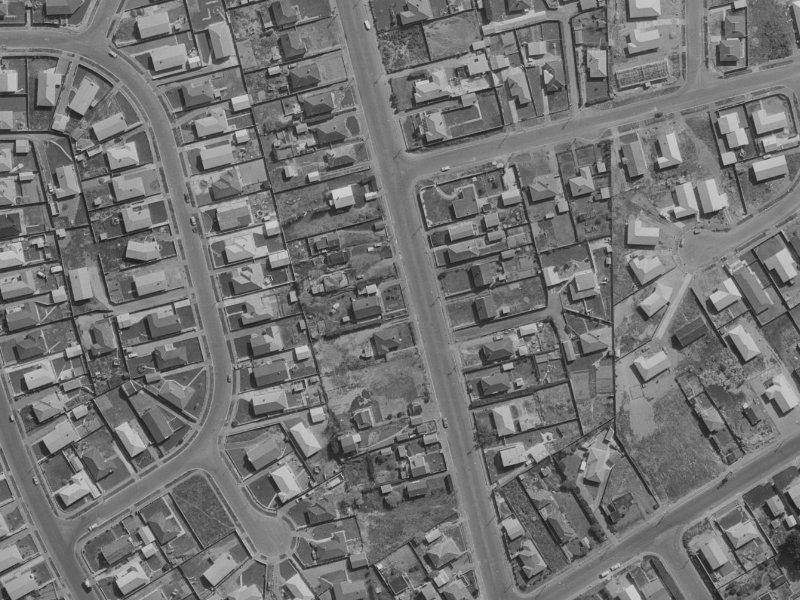 56 Britannia Street from the air, 1970-1974