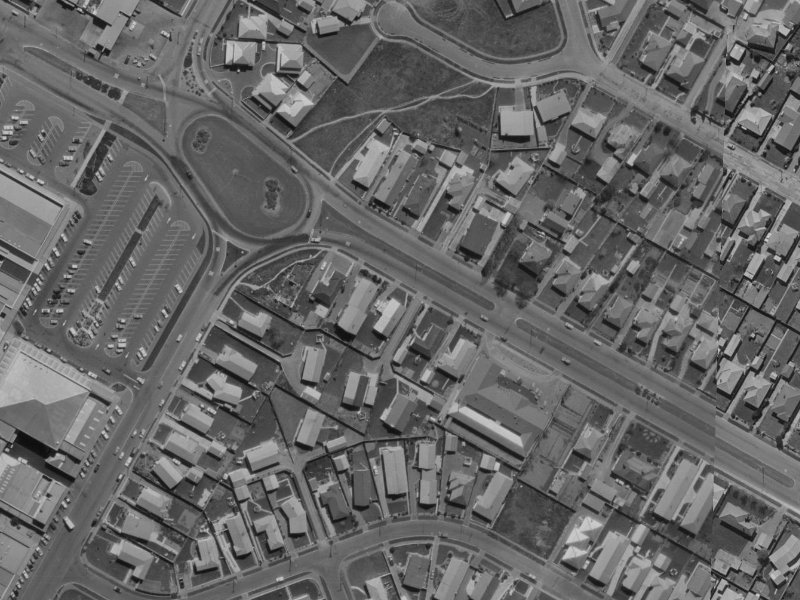 247 Harewood Road from the air, 1970-1974