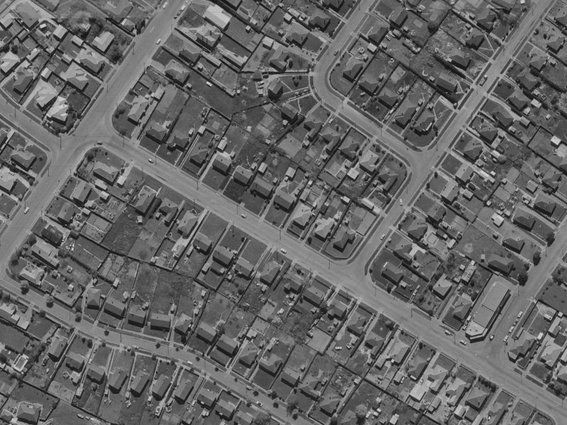 182 Langdons Road from the air, 1970-1974
