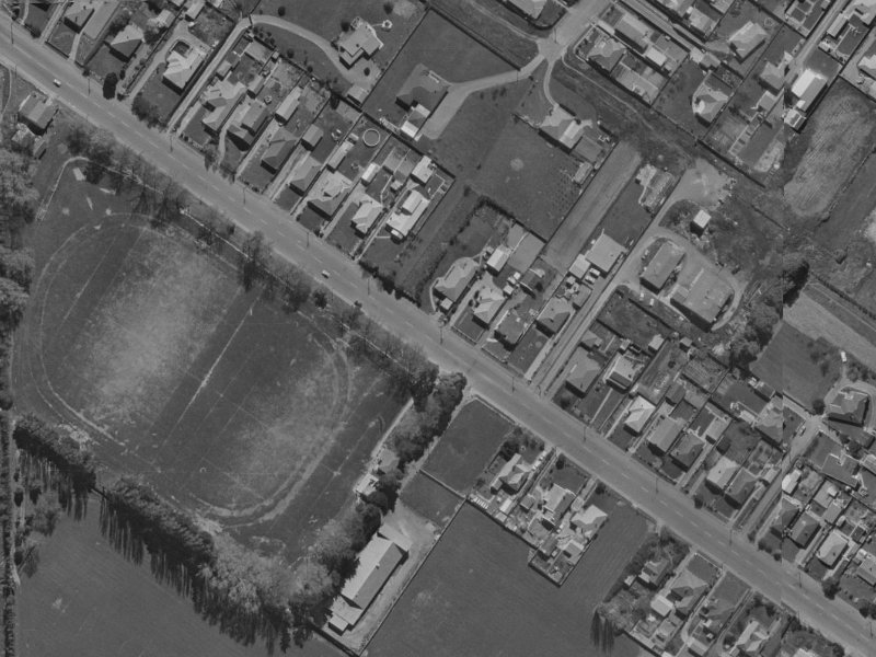 62 Sawyers Arms Road from the air, 1970-1974