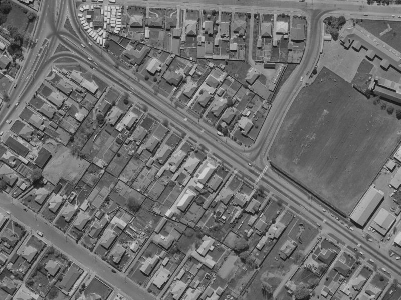 545 Cranford Street from the air, 1970-1974